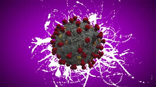 Coronavirus-Infektion (Covid-19), Konzept, 3D-Rendering