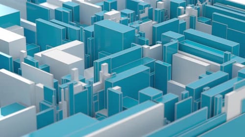 Animated 3D Geometric Loop Background