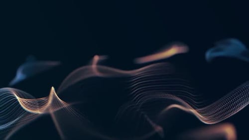 Dynamic Abstract Particle Waves Background Loop