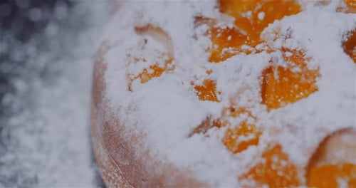 Close Up of Freshly Baked Fruit Galette