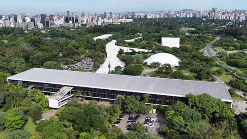 Parque do Ibirapuera, no centro de São Paulo, no Brasil.