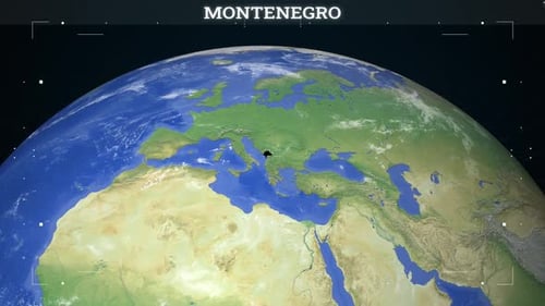 Montenegro Map From Earth