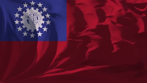 Myanmar Burma Flag Loop