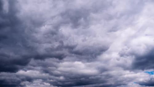 Dramatic Dark Clouds Fill the Sky in Timelapse
