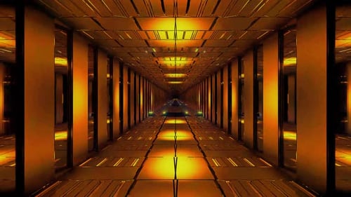Futuristic Hypnotic Tunnel Motion Graphics