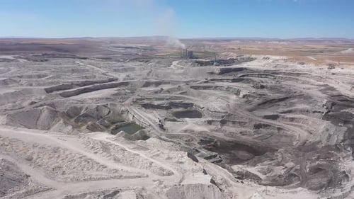 Aerial View Of Coal Mine And Plant