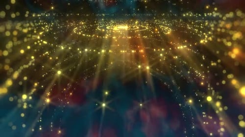 Animación abstracta de galaxias