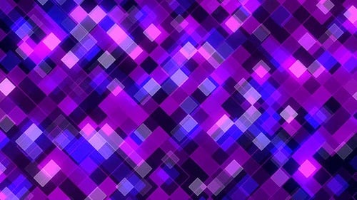 Fondo abstracto de movimiento de triángulos cuadrados brillantes de alta tecnología