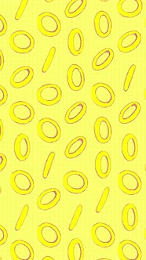 Hand Drawn Spinning Torus Shapes Portrait