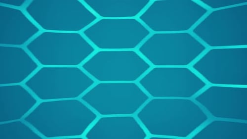 Seamless Abstract Hexagonal Grid Background Loop