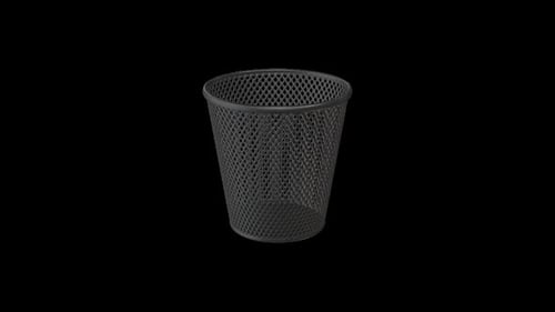 Animated 3D Trash Bin for Office Projects