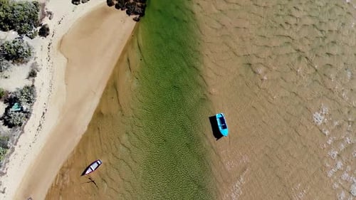 Aerial View over Beach in Portugal 4