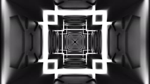 Tunnel de lumières blanches