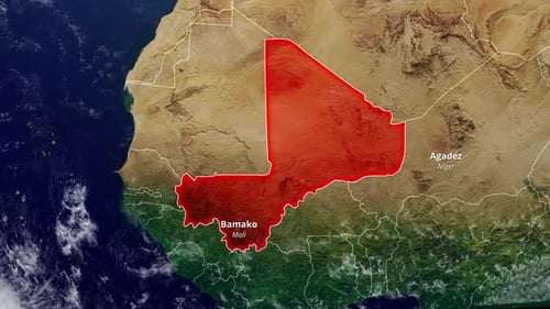 Mali Zoom Map 2D