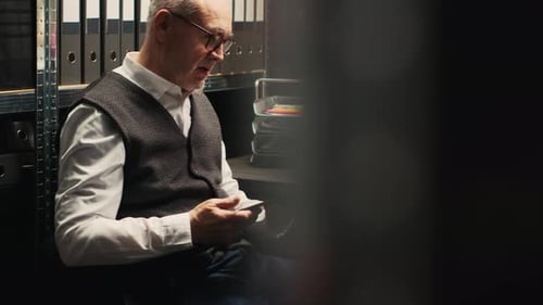 Colleagues Reviewing Documents at Desk
