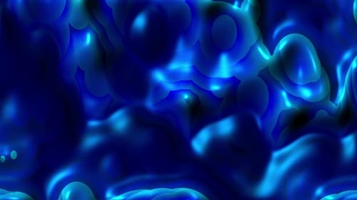 Abstrakter Hintergrund Blue Wave Surface Liquid Motion Video