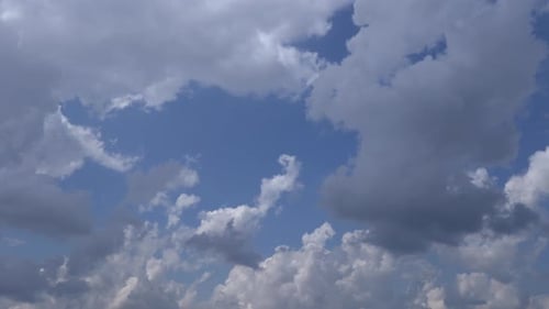 Timelapse Clouds on a Sunny Summer Day
