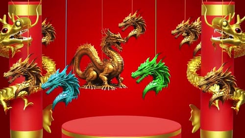 Dragon Background Loop Animation