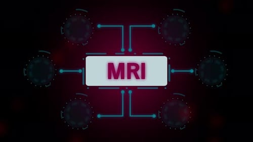 Animated MRI Medical Network Diagram Reveal