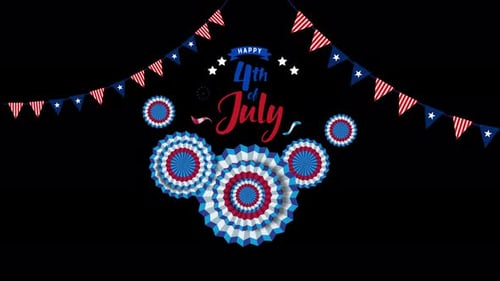 Happy 4th Of July 4K Loop Background V2