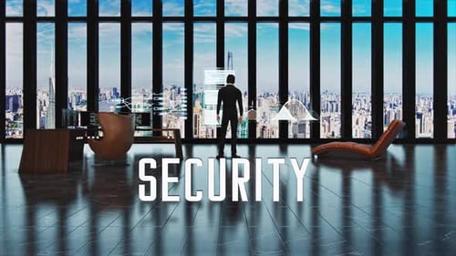 Futuristic Augmented Reality Data Display with Security Text