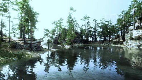 Stunning Natural Wonder with a Pristine Lake and Majestic Mountain Peaks