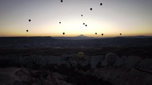 Valley Full Of Balloons In The Sky, Cappadocia