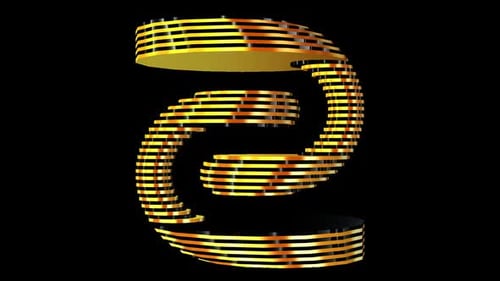 Black and Gold Figure, Alpha Channel, Looped Rotation, 3D Render, Exclusive, Unique Design