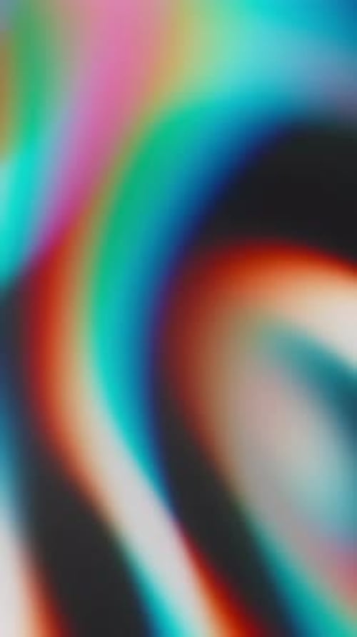 Abstract Chromatic Iridescent Fractal Background Loop