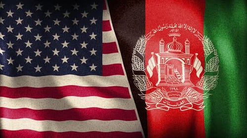 Usa And Afghanistan Background Loop