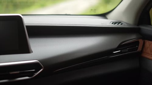 Stylish Dashboard Detail in Modern Car
