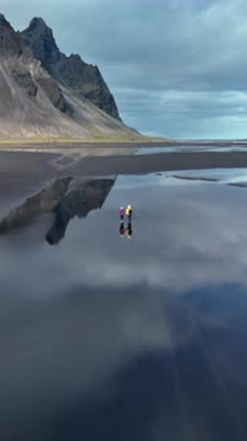 Exploring the Breathtaking Reflections of Icelands Stunning Landscapes Near Vestrahorn Mountain