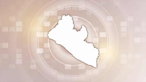 Animated Outline Map Reveal with Abstract Background