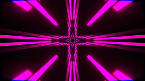 Pink Neon Lines Move Alternately Background Vj Loop In 4K