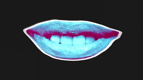 Colour Printed Mouth Grin