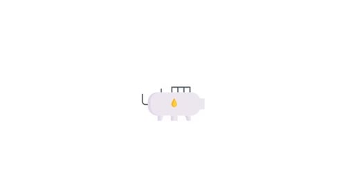 Oil Storage Tank Icon Animation