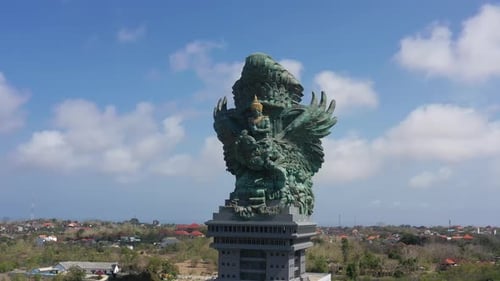 Vue aérienne du parc culturel Garuda Wisnu Kencana (GWK) à Bali, Indonésie