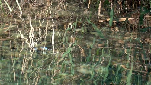 Wasser plätschert in Zeitlupe