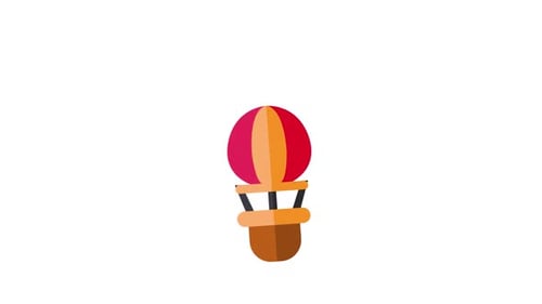 Gas Air Balloon Element Alpha Animation
