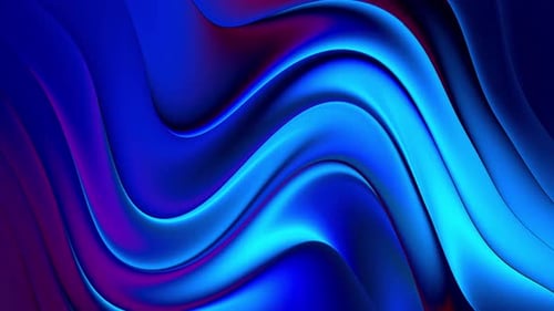 Abstract Blue Purple Fluid Waves Motion Background