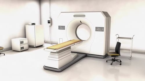 Modern CT Scanner in Medical Room