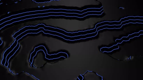 3D Level Topographic Elevation Map