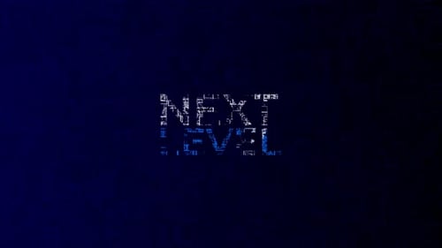Next Level Text Animation Effect Glitch Cyberpunk