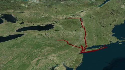 New York City Borders On Map Of America 2k