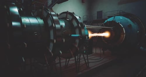 Futuristic Energy Core Power Generator Animation