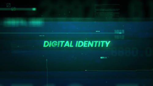 Futuristic Glitch Text Reveal Title Animation