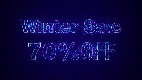 Futuristic Digital Particles Reveal Glowing Text