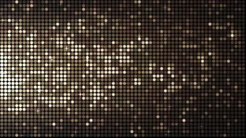 Sparkling Golden Dots Grid Light Loop Background