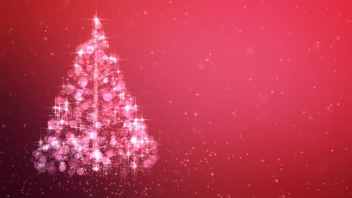 Sparkling Christmas Tree Animated Background for Festive Celebrations