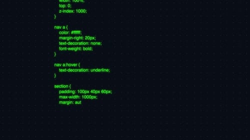 Cybersecurity Code Visualization Cyber Protection Scenes Animated Against Dark Dotted Grid Backdrop